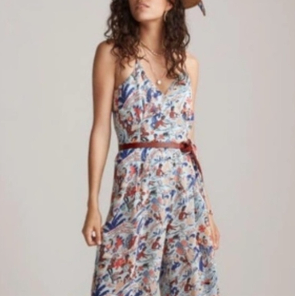 Scotch & Soda Keoni Hawaiian jumpsuit print blue